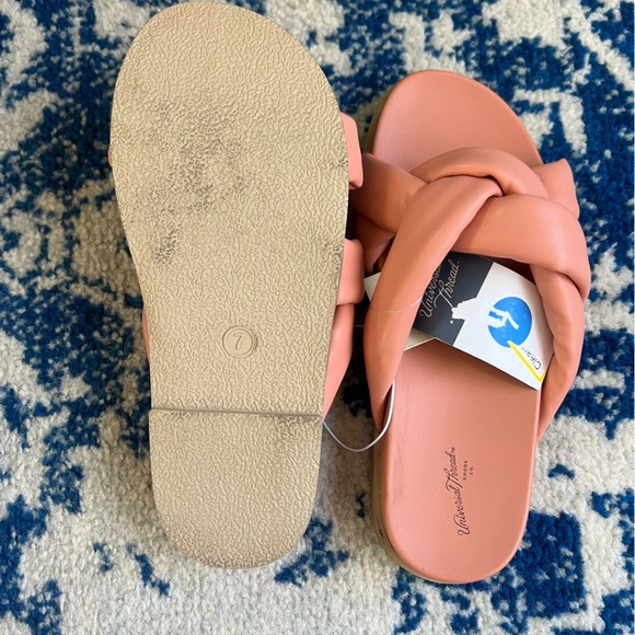 Women's Cosette Padded Slide Sandals - Universal Thread™ Coral 7 - Picture 7 of 7